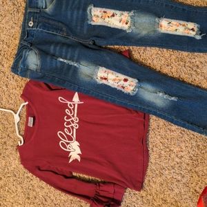 Sparkle in pink size 6 girls outfit